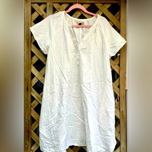 Universal Thread White Cotton Beach Coverup Dress with Pockets Size XL